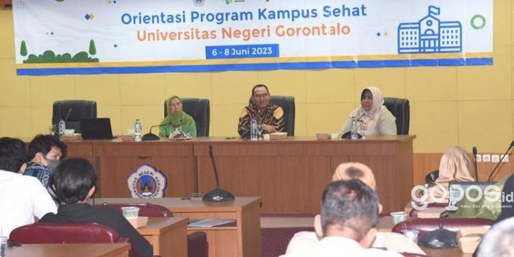 Orientasi program kampus sehat bekerjasama dengan Kementerian Kesehatan (Kemenkes) RI, Selasa (6/6/2023) (dok. ung)