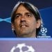 Pelatih Inter Milan Italia Simone Inzaghi saat konferensi pers menjelang final Liga Champions UEFA Inter Milan melawan Manchester City. GABRIEL BOUYS / AFP