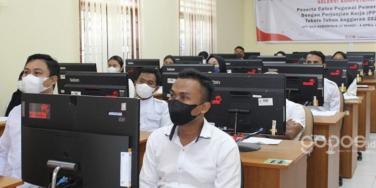 Seleksi PPPK di UPT BKN Gorontalo. (fb BKN/istimewa)