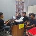 Tiga tersangka kasus dugaan penggelapan dan pengalihan objek jaminan fidusia resmi ditahan Polresta Gorontalo Kota. (f.humas polresta)