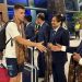 Kedatangan Timnas Argentina saat disambut di Indonesia.(twitter @argentina)