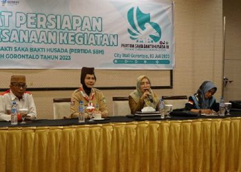 Panitia Pertida yaitu Pinsaka Daerah dan Dinas Kesehatan Provinsi Gorontalo kembali melaksanakan Rapat Persiapan jelang event tersebut, Senin (03/07/2023) di Citymall Hotel, Kota Gorontalo. (Tim Infokom Dinas Kesehatan Provinsi Gorontalo)