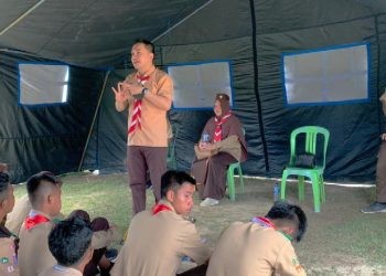 Krida Pengendalian Penyakit Saka Bakti Husada memberikan penyuluhan penyakit zoonosis dan Penyakit Tidak Menular, Ahad di Buper Duhiadaa Kabupaten Pohuwato, (16/07/2023) 