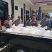 Sedikitnya 40 karung yang berisi masing-masing 25 liter cap tikus saat diamankan ke Polres Gorontalo Utara, Kamis (6/7/2023). (Isno/gopos)