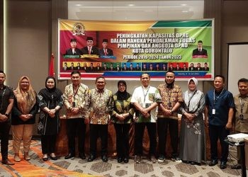 Bimtek Peningkatan Kapasitas DPRD Dalam Rangka Pendalaman Tugas Pimpinan dan Anggota DPRD Kota Gorontalo, Selasa (4/7/2023). (putra/gopos)