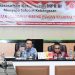 Wakil Ketua MPR RI (kedua kiri) memaparkan gagasan pembentukan lumbung pangan nasional pada sarasehan Gorontalo Menjadi Lumbung Pangan Nasional di Ruang Pola Kantor Bupati Gorontalo, Kamis (20/7/2023).(Dok MPR RI)