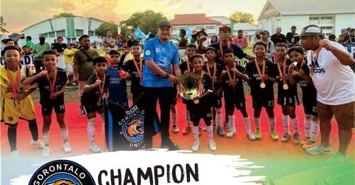 Tim SSB Gorontalo United berhasil menjuarai Filanesia National Championship yang digelar di Makassar, Sulawesi Selatan.