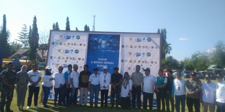 Suasana peringatan Hari Sungai Nasional oleh Satker BWSS II Gorontalo, Kamis (27/7/2023).