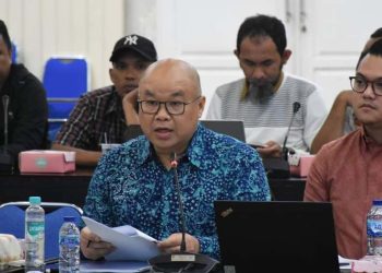 Chief Executive Officer (CEO) Citimall Gorontalo, Alphonzus Widjaja, saat hadir pada RDP di DPRD Kota Gorontalo
