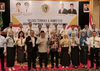 Sebanyak 22 peserta seleksi terbuka Jabatan Pimpinan Tinggi (JPT) Pratama siap berebut 5 kursi jabatan di Kota Gorontalo, Kamis (20/7/2023). (F: Putra/Gopos)