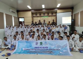 Sosialisasi Pengajar Peduli Keselamatan Lalu Lintas yang digelar PT Jasa Raharja bekerjasama dengan Polres Gorontalo di MAN 1 Limboto,