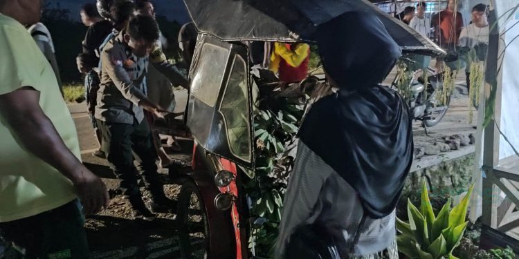 Kecelakaan lalu lintas yang menelan korban jiwa terjadi di Kecamatan Randangan, Kabupaten Pohuwato, Gorontalo, Kamis (29/7/2023) pukul 18.30 Wita.