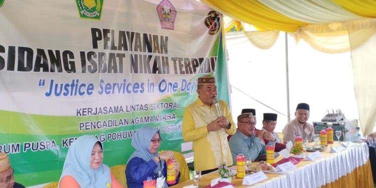 Ketua forum PUSPA yang juga Ketua DPRD Pohuwato, Nasir Giasi.