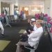 Situasi rombongan jemaah haji asal Gorontalo kloter 32 UPG yang mendarat di Sam Ratulangi Manado. (Dok. Kanwil Kemenag Gorontalo)