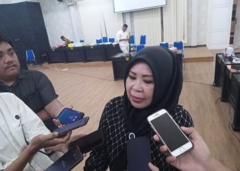 Anggota DPRD Kota Gorontalo Tien Mobiliu.(f. Rama/gopos)