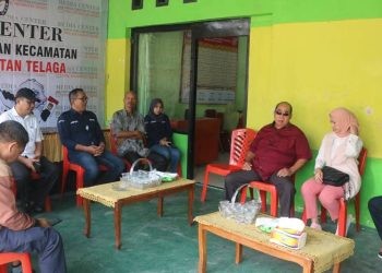 Komisi I saat mengunjungi Kantor PPK Kecamatan Telaga dalam rangka memonitoring tahapan Pemilu 2024, Sabtu (1/7/2023) (dok. hms)