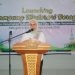 Wabup Merlan S. Uloli saat memberikan arahan pada launching Kampung Moderasi Beragama di Bone Bolango, Rabu (26/7/2023). (Foto Yudi/Sespri Wabup)