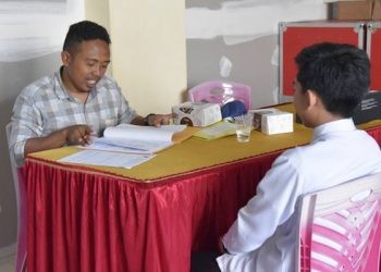 Tahap seleksi calon mahasiswa baru jalur mandiri berprestasi berdaya saing, Senin (3/7/2023) (dok. ung)