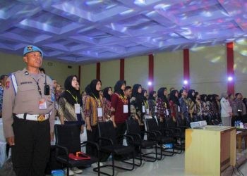 Sidang Kelulusan Seleksi Penerimaan Bintara dan Tamtama Polri 2023 di SPN Polda Gorontalo.