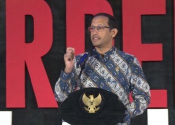 Menteri Pendidikan, Kebudayaan, Riset, dan Teknologi, Nadiem Makarim.