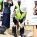 Walikota Gorontalo Marten Taha saat melaksanakan Peletakan batu pertama pembangunan gedung Pengadilan Tata Usaha Negara Gorontalo, Selasa (15/8/2023).
