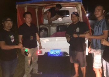 Penangkapan Barang Bukti Sebanyak 650 Liter Cap Tikus, yang di Pimpin Kasat Narkoba, Renly H Turangan, Rabu malam 02/08/2023 (Istimewa)