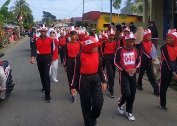 Penyandang Disabilitas Ikut Meramaikan Gerak Jalan di Kecamatan Marisa, Kabupaten Pohuwato, Rabu 16/08/2023 (Yusuf/Gopos)