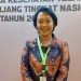 Dokter Sri Haryati di podium Penganugerahan Tenaga Kesehatan Teladan 2023 di Jakarta, Selasa (15/8/2023). ANTARA/Andi Firdaus