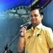 Wakil Walikota Gorontalo, Ryan Kono saat memberikan sambutan di kegiatan Gebyar kemerdekaan, remaja muda babussa'ada, memperingati hari kemerdekaan RI Ke 78, Rabu malam (9/8/2023).
