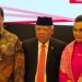 Menteri Pekerjaan Umum dan Perumahan Rakyat Basuki Hadimuljono (dua kiri) menghadiri Konferensi Pers Nota Keuangan dan Rancangan Anggaran Pendapatan dan Belanja Negara (RAPBN) 2024 di Jakarta, Rabu (16/8/2023). ANTARA/Aji Cakti