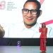 Motivator sekaligus entreprenuer, Merry Riana, ditunjuk sebagai Duta Ekonomi Kreatif oleh Menparekraf, Sandiaga uno, pada InspiraFest 2023.(istimewa)