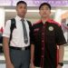 Diki Wahyudi Akiri (kiri) anggota Paskibraka nasional yang mewakili Provinsi Gorontalo.(istimewa)