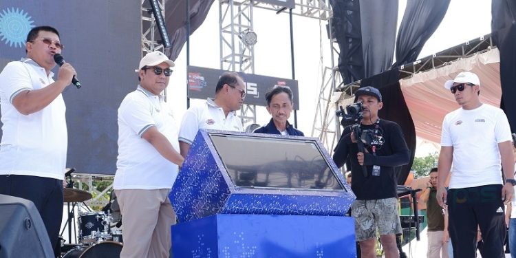 Pembukaan Kegiatan Domino 2023 yang merupakan dukungan Bank Indonesia untuk memperluas keuangan digital kanal QRIS di Provinsi Gorontalo. (Dok. KPw BI Provinsi Gorontalo)