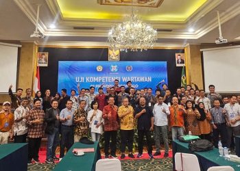 Pelaksanaan Uji Kompetensi Wartawan (UKW) oleh Dewan Pers di Provinsi Gorontalo, Jumat-Sabtu (26-28/8/2023).(Dok. PWI)