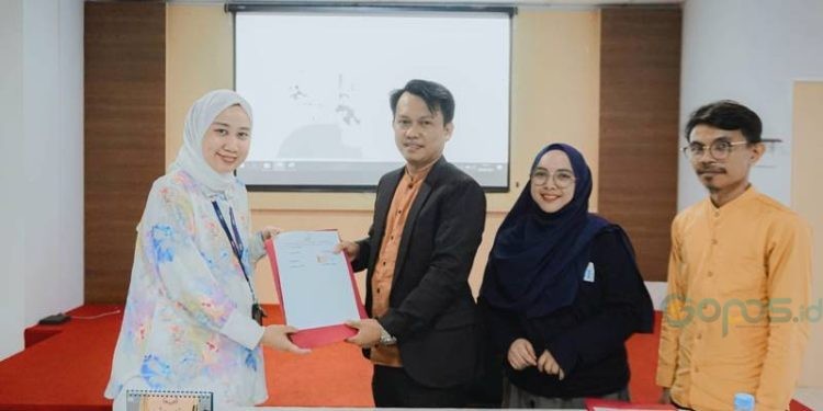 Penandatanganan Kerja Sama antara FAIS UNBITA Gorontalo dan Pegadaian Syariah Gorontalo dalam rangka implementasi tri dharma perguruan tinggi, Jumat (4/8/2023) (dok. unbita)