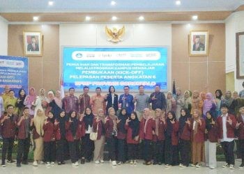 Pelepasan mahasiswa Program Kampus Mengajar di Provinsi Gorontalo, Kamis (10/8/2023) di BPMP Provinsi Gorontalo (muhajir/gopos)