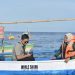 Menaker Ida Fauziyah bersama Eduart Wolok mengunjungi Wisata Hiu Paus di Botubarani sekaligus menjadi salah satu icon destinasi wisata di kawasan Teluk Tomini (dok. ung)