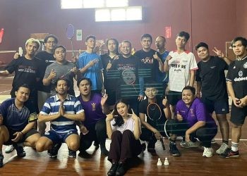 Turnamen badminton diikuti oleh pelajar dan mahasiswa Gorontalo di Bandung (foto: istimewa)
