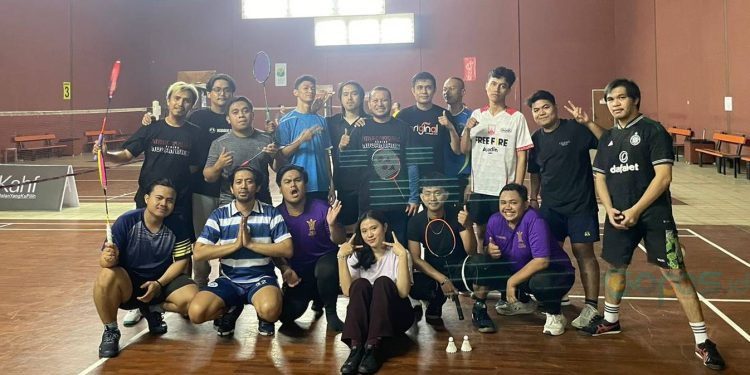Turnamen badminton diikuti oleh pelajar dan mahasiswa Gorontalo di Bandung (foto: istimewa)