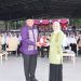 Menteri Ketenagakerjaan Ida Fauziyah hadir memberi kuliah umum kepada ribuan mahasiswa baru UNG dalam program PKKMB, Kamis (10/8/2023) (dok. ung)