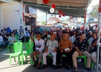 Kegiatan reses Anggota DPRD kota Gorontalo Heriyanto Thalib di kelurahan Biawu, Kecamatan Kota Selatan, Kota Gorontalo, Sabtu (19/8/2023) (F.Sari/gopos)