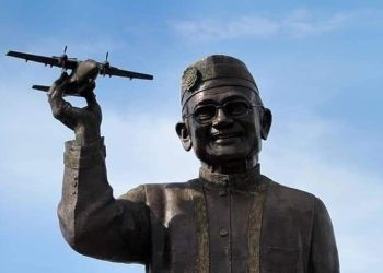 Patung BJ Habibie di Gorontalo. (dok istimewa)