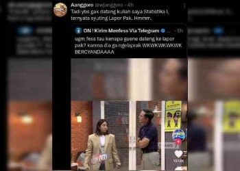 Melalui cuitan di akun Twitter miliknya, dosen statistika ini mengeluh karena mahasiswanya tersebut sempat absen di kelasnya.