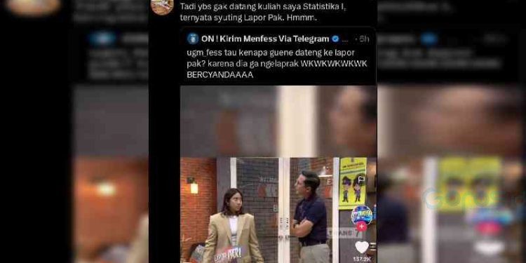 Melalui cuitan di akun Twitter miliknya, dosen statistika ini mengeluh karena mahasiswanya tersebut sempat absen di kelasnya.