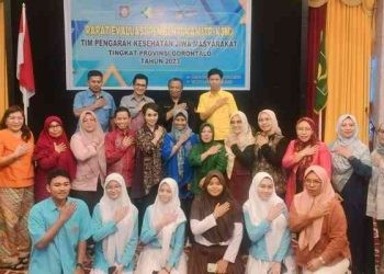 Rapat Evaluasi Pembentukan Tim Pelaksana Kesehatan Jiwa Masyarakat (TPKJM) Tim Pengarah Kesehatan Jiwa Masyarakat tingkat Provinsi Gorontalo Tahun 2023 di Hotel Grand Q Kota Gorontalo, Kamis (7/9/2023). (F: Putra/Gopos)