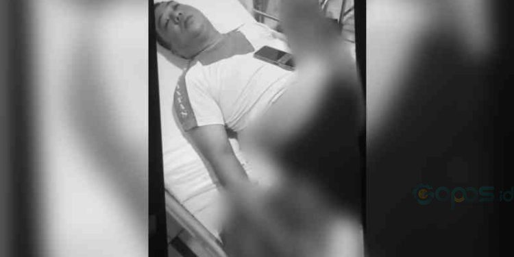 Seorang anggota Polisi di Kota Gorontalo menjadi korban penganiayaan oleh salah seorang masyarakat, Jumat malam (8/9/2023).