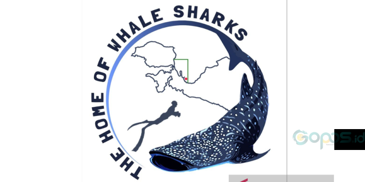 Logo pengelolaan wisata hiu paus (Rhincodon typus) yang diluncurkan Balai Besar Taman Nasional Teluk Cenderawasih (BBTNTC) di Manokwari, Papua Barat, 23 April 2020 sebagi ilustrasi TNTC sebagai rumah bagi hiu paus. FOTO ANTARA/HO-ksdae.menlhk.go.id