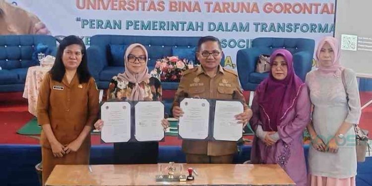 Pemerintah Kota Gorontalo bersama Universitas Bina Taruna (UNBITA) melaksanakan kerjasama di bidang pendidikan.