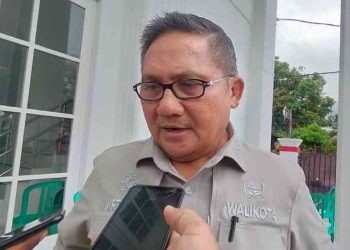 Walikota Gorontalo, Marten Taha usai menghadiri Rapat Forkopimda Provinsi Gorontalo, Selasa (12/9/2023).