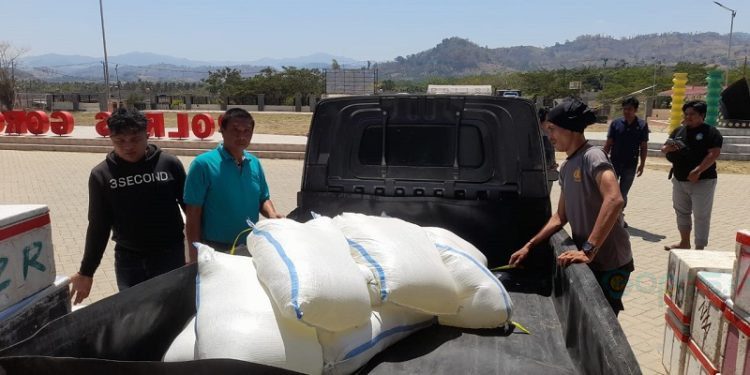 550 liter cap tikus saat diamankan Satnarkoba Polres Gorontalo Utara, Selasa (26/9/2023).